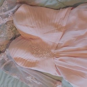 Mother of the bride dress. Size 12 small baby pink